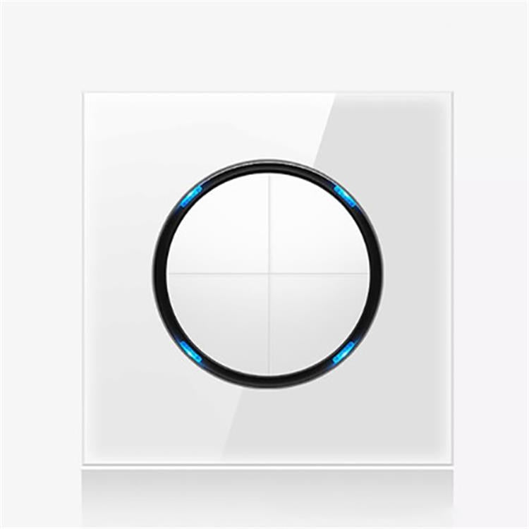 86mm Round LED Tempered Glass Switch Panel, White Round Glass, One Open Dual Control, Two Open Dual Control, Three Billing Control, Three Open Dual Control, Four Billing Control, Four Open Dual Control, One Open Multiple Control, Telephone Socket      ...