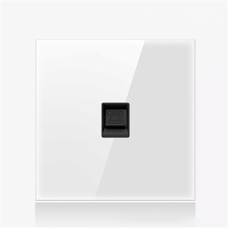 86mm Round LED Tempered Glass Switch Panel, White Round Glass, One Open Dual Control, Two Open Dual Control, Three Billing Control, Three Open Dual Control, Four Billing Control, Four Open Dual Control, One Open Multiple Control, Telephone Socket      ...