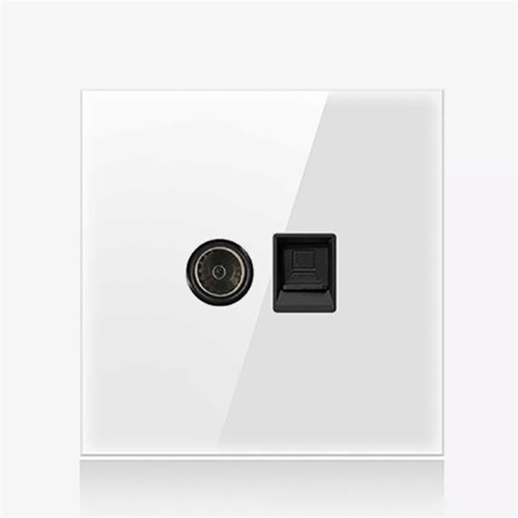 86mm Round LED Tempered Glass Switch Panel, White Round Glass, One Open Dual Control, Two Open Dual Control, Three Billing Control, Three Open Dual Control, Four Billing Control, Four Open Dual Control, One Open Multiple Control, Telephone Socket      ...