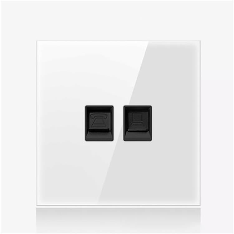86mm Round LED Tempered Glass Switch Panel, White Round Glass, One Open Dual Control, Two Open Dual Control, Three Billing Control, Three Open Dual Control, Four Billing Control, Four Open Dual Control, One Open Multiple Control, Telephone Socket      ...