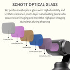 For DJI OSMO Pocket 3 JSR ZB Series Camera Lens Filter, Streak Drawing Blue, Streak Drawing Gold
