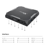 X96 max+ 4K Smart TV Box, Android 9.0, Amlogic S905X3 Quad-Core Cortex-A55,4GB+64GB, Support LAN, AV, 2.4G/5G WiFi, USBx2,TF Card,, EU Plug, UK Plug, AU Plug