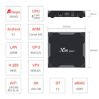 X96 max+ 4K Smart TV Box, Android 9.0, Amlogic S905X3 Quad-Core Cortex-A55,4GB+64GB, Support LAN, AV, 2.4G/5G WiFi, USBx2,TF Card,, EU Plug, UK Plug, AU Plug