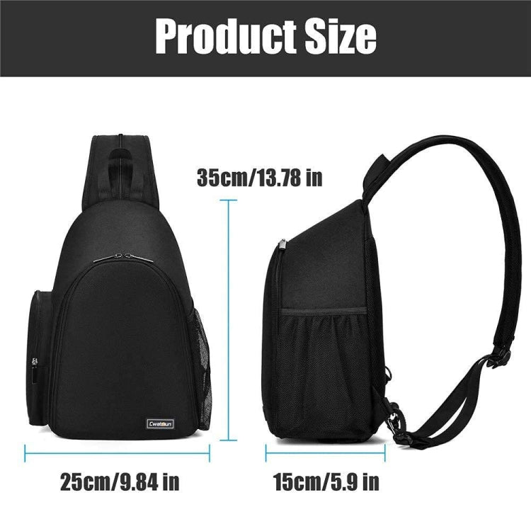 Cwatcun D17 Camera Shoulder Crossbody Backpack