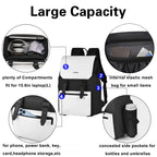 Cwatcun D79 Camera Backpack Multi-Functional Camera  Dual Shoulders Bag, 40.5 x 28 x 17.5cm Small, 43.5 x 30.5 x 18cm Large