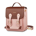 Cwatcun D81 Retro Camera Crossbody Bag Vintage PU Leather Waterproof Camera Handbag