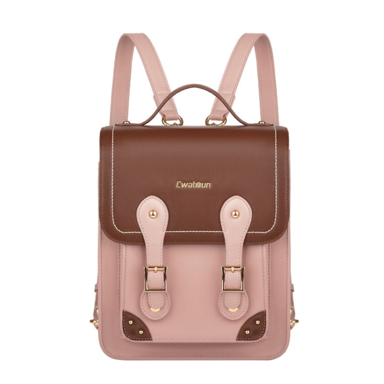 Cwatcun D81 Retro Camera Crossbody Bag Vintage PU Leather Waterproof Camera Handbag