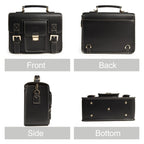Cwatcun D83 Vintage Small Camera Case Leather Camera Messenger Bag, 24 x 17 x 12cm, 30 x 21.5 x 12.5cm