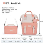 Cwatcun D87 Color Matching Camera Backpack Large Capacity Photography Bag, 38 x 31 x 20cm Small, 40.5 x 35 x 20cm Large