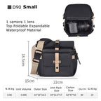 Cwatcun D90 Contrast Color Single Shoulder Camera Bag Outdoor Camera Bag Professional Crossbody Handbag, 22 x 15 x 18.5cm Small, 27 x 17 x 18.5cm Medium, 30.5 x 19 x 20cm Large