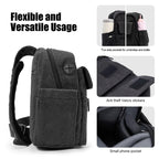 Cwatcun D93 Camera Bag Canvas Shoulder Bag, 19.5 x 13.5 x 25cm Black, 21 x 14 x 30cm Black, 21 x 14 x 30cm Beige