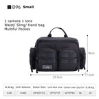 Cwatcun D96 Waist Camera Bag Sling Shoulder Camera Bag, 29.5 x 17.5 x 18cm, 40 x 20 x 22cm