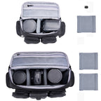 Cwatcun D96 Waist Camera Bag Sling Shoulder Camera Bag, 29.5 x 17.5 x 18cm, 40 x 20 x 22cm
