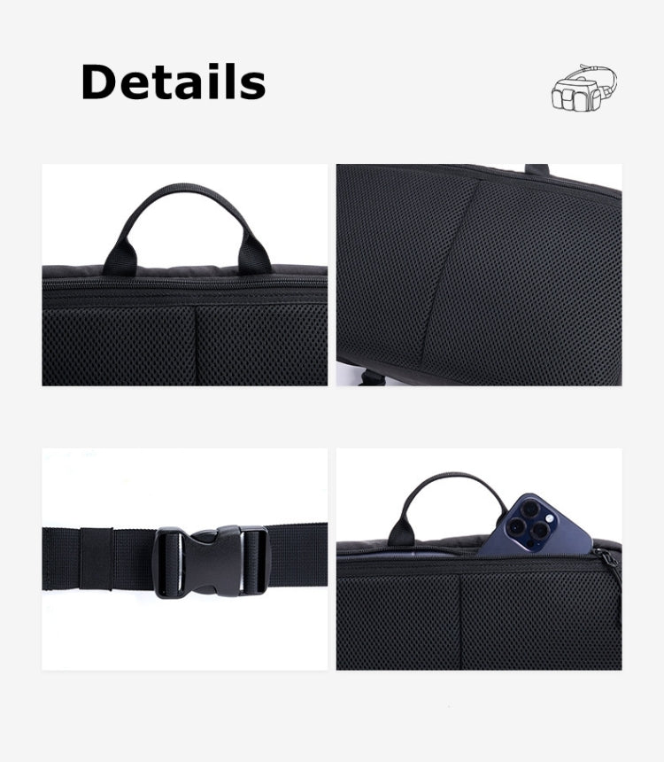 Cwatcun D96 Waist Camera Bag Sling Shoulder Camera Bag, 29.5 x 17.5 x 18cm, 40 x 20 x 22cm
