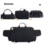 Cwatcun D96 Waist Camera Bag Sling Shoulder Camera Bag, 29.5 x 17.5 x 18cm, 40 x 20 x 22cm
