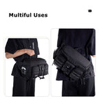 Cwatcun D96 Waist Camera Bag Sling Shoulder Camera Bag, 29.5 x 17.5 x 18cm, 40 x 20 x 22cm