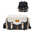 Cwatcun D99 Contrast Color Single Shoulder Camera Bag Outdoor Camera Bag Professional Crossbody Handbag, 25.5 x 10.5 x 18cm Medium, 32.5 x 14.5 x 21.5cm Large