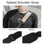 Cwatcun D99 Contrast Color Single Shoulder Camera Bag Outdoor Camera Bag Professional Crossbody Handbag, 25.5 x 10.5 x 18cm Medium, 32.5 x 14.5 x 21.5cm Large