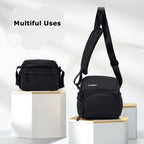 Cwatcun D101 Crossbody Camera Bag Photography Lens Shoulder Bag, 20 x 20.5 x 15cm, 29 x 24 x 17cm