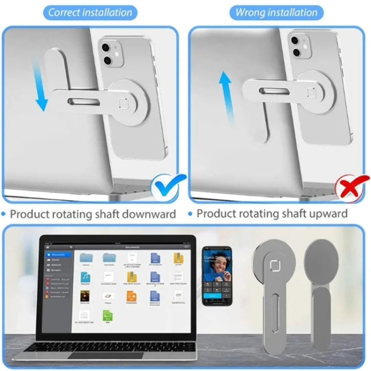 ZF012 For Tesla Magnetic Hidden Phone Holder, with 2pcs Magnets Sheet, ZF012 (Grey), ZF012
