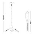 Yesido SF13 Retractable Extended Bluetooth Tripod Phone Live Streaming Selfie Stand, SF13
