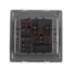 185-265V Multifunctional Wall Switch 86mm with Three-hole Power Socket