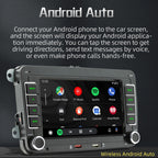 For Volkswagen 7 inch Portable Car MP5 Player Support CarPlay / Android Auto, F9070