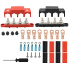 CP-4018 M10+M8 Power Distribution Block Terminal Studs Set with Terminals, CP-4018