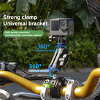 RUIGPRO Crab Clamp Action Camera Bracket, 1/4 Ball Head Mount, 1/4 Ball Head Mount with Rod, 3-claw Ball Head Mount, 3-claw Ball Head Mount with Rod, Dual-Head Crab, Dual-Head Crab with Selfie Stick, 1/4 Ball Head Dual-Head Crab with Selfie Stick      ...