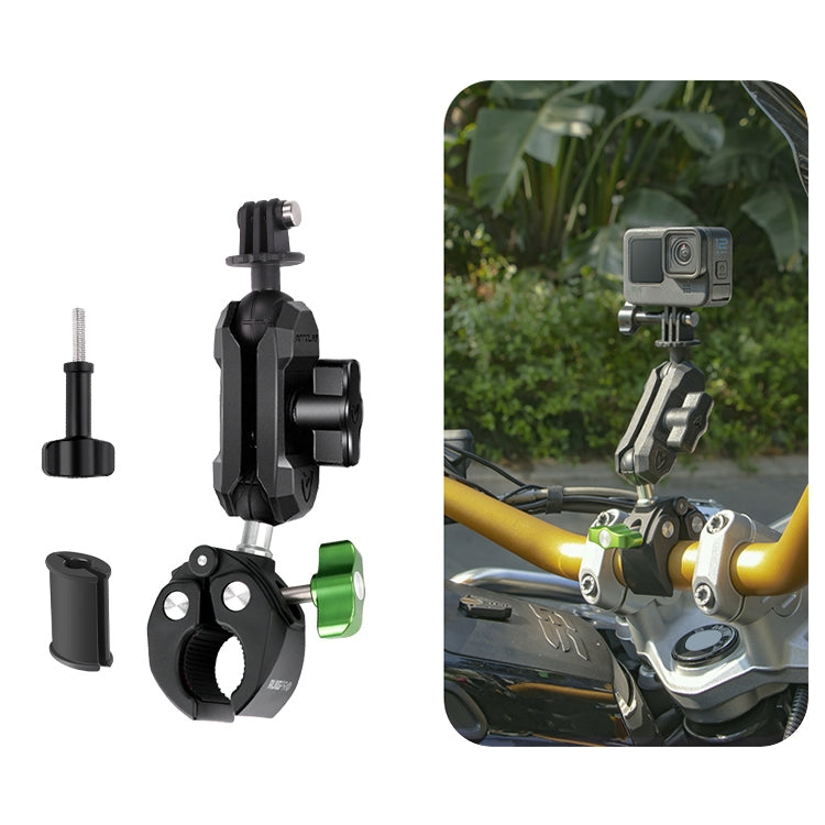 RUIGPRO Crab Clamp Action Camera Bracket, 1/4 Ball Head Mount, 1/4 Ball Head Mount with Rod, 3-claw Ball Head Mount, 3-claw Ball Head Mount with Rod, Dual-Head Crab, Dual-Head Crab with Selfie Stick, 1/4 Ball Head Dual-Head Crab with Selfie Stick      ...