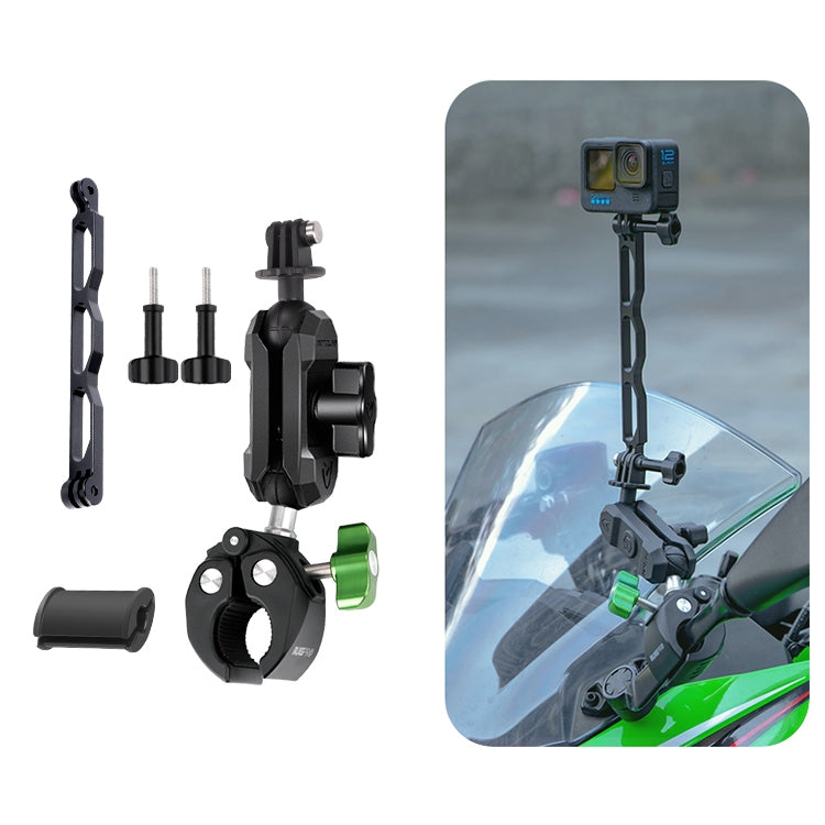 RUIGPRO Crab Clamp Action Camera Bracket, 1/4 Ball Head Mount, 1/4 Ball Head Mount with Rod, 3-claw Ball Head Mount, 3-claw Ball Head Mount with Rod, Dual-Head Crab, Dual-Head Crab with Selfie Stick, 1/4 Ball Head Dual-Head Crab with Selfie Stick      ...