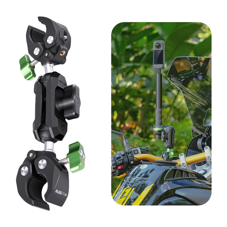 RUIGPRO Crab Clamp Action Camera Bracket, 1/4 Ball Head Mount, 1/4 Ball Head Mount with Rod, 3-claw Ball Head Mount, 3-claw Ball Head Mount with Rod, Dual-Head Crab, Dual-Head Crab with Selfie Stick, 1/4 Ball Head Dual-Head Crab with Selfie Stick      ...