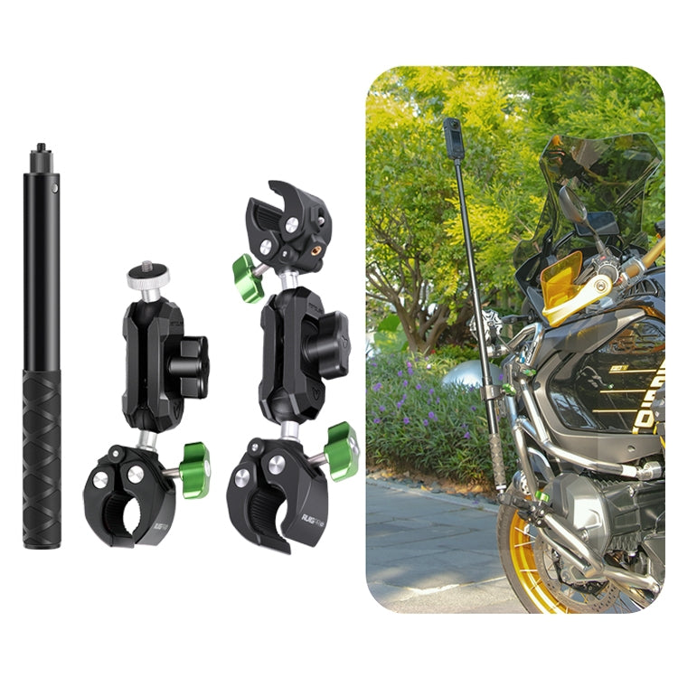 RUIGPRO Crab Clamp Action Camera Bracket, 1/4 Ball Head Mount, 1/4 Ball Head Mount with Rod, 3-claw Ball Head Mount, 3-claw Ball Head Mount with Rod, Dual-Head Crab, Dual-Head Crab with Selfie Stick, 1/4 Ball Head Dual-Head Crab with Selfie Stick      ...