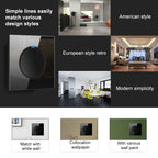86mm Round LED Tempered Glass Switch Panel, Black Round Glass, One Open Dual Control, Two Billing Control, Two Open Dual Control, Three Billing Control, Three Open Dual Control, Four Billing Control, Four Open Dual Control, One Open Multiple Control   ...