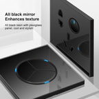 86mm Round LED Tempered Glass Switch Panel, Black Round Glass, One Open Dual Control, Two Billing Control, Two Open Dual Control, Three Billing Control, Three Open Dual Control, Four Billing Control, Four Open Dual Control, One Open Multiple Control   ...