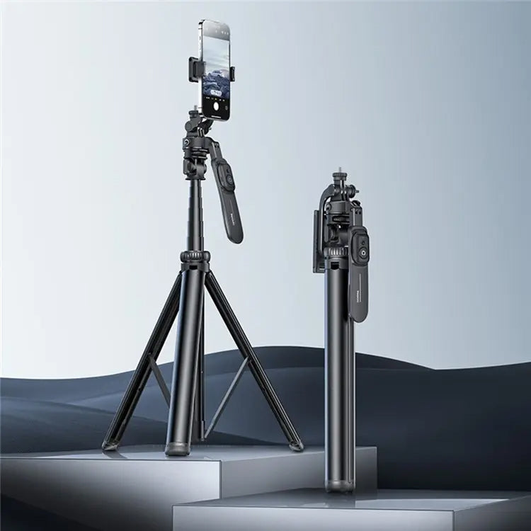 YESIDO SF17 Multifunctional Retractable Metal Tripod Stand Selfie Stick for Cell Phones Camera, SF17