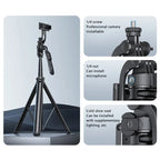 YESIDO SF17 Multifunctional Retractable Metal Tripod Stand Selfie Stick for Cell Phones Camera, SF17