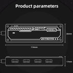 SW4U-A 5 in 1 USB to Type-C + 4 x USB3.0 HUB Docking Station, SW4U-A