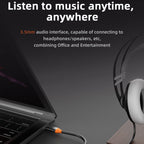 SW6V 6 in 1 Type-C to USB + HDMI + VGA + Audio 3.5 HUB Docking Station, SW6V