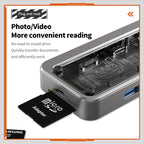 SW8V 8 in 1 Type-C to USB + HDMI + RJ45 + SD/TF HUB Docking Station, SW8V