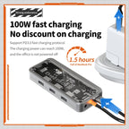 SW10V 10 in 1 Type-C to USB + HDMI + VGA + RJ45 + SD/TF + Audio 3.5 HUB Docking Station, SW10V
