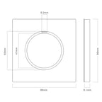 86mm Round LED Tempered Glass Switch Panel, Gray Round Glass, One Open Dual Control, Two Billing Control, Two Open Dual Control, Three Billing Control, Three Open Dual Control, Four Billing Control, Four Open Dual Control, One Open Multiple Control    ...