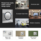 86mm Round LED Tempered Glass Switch Panel, Gray Round Glass, One Open Dual Control, Two Billing Control, Two Open Dual Control, Three Billing Control, Three Open Dual Control, Four Billing Control, Four Open Dual Control, One Open Multiple Control    ...