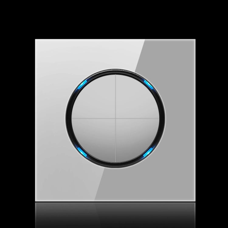 86mm Round LED Tempered Glass Switch Panel, Gray Round Glass, One Open Dual Control, Two Billing Control, Two Open Dual Control, Three Billing Control, Three Open Dual Control, Four Billing Control, Four Open Dual Control, One Open Multiple Control    ...