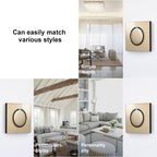 86mm Round LED Tempered Glass Switch Panel, Gold Round Glass, One Open Dual Control, Two Billing Control, Two Open Dual Control, Three Billing Control, Three Open Dual Control, Four Billing Control, Four Open Dual Control, One Open Multiple Control    ...