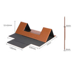 Magnetic PU Leather Tablet Laptop Folding Holder, Magnetic PU Leather Folding Holder