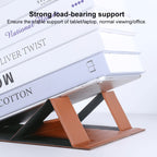 Magnetic PU Leather Tablet Laptop Folding Holder, Magnetic PU Leather Folding Holder