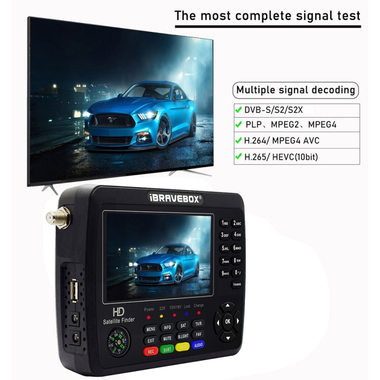Digital Satellite Meter | iBRAVEBOX V10 Finder Max+