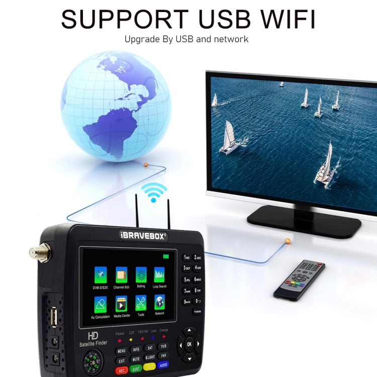 Digital Satellite Meter | iBRAVEBOX V10 Finder Max+