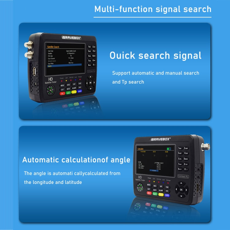 Digital Satellite Meter | iBRAVEBOX V10 Finder Pro+